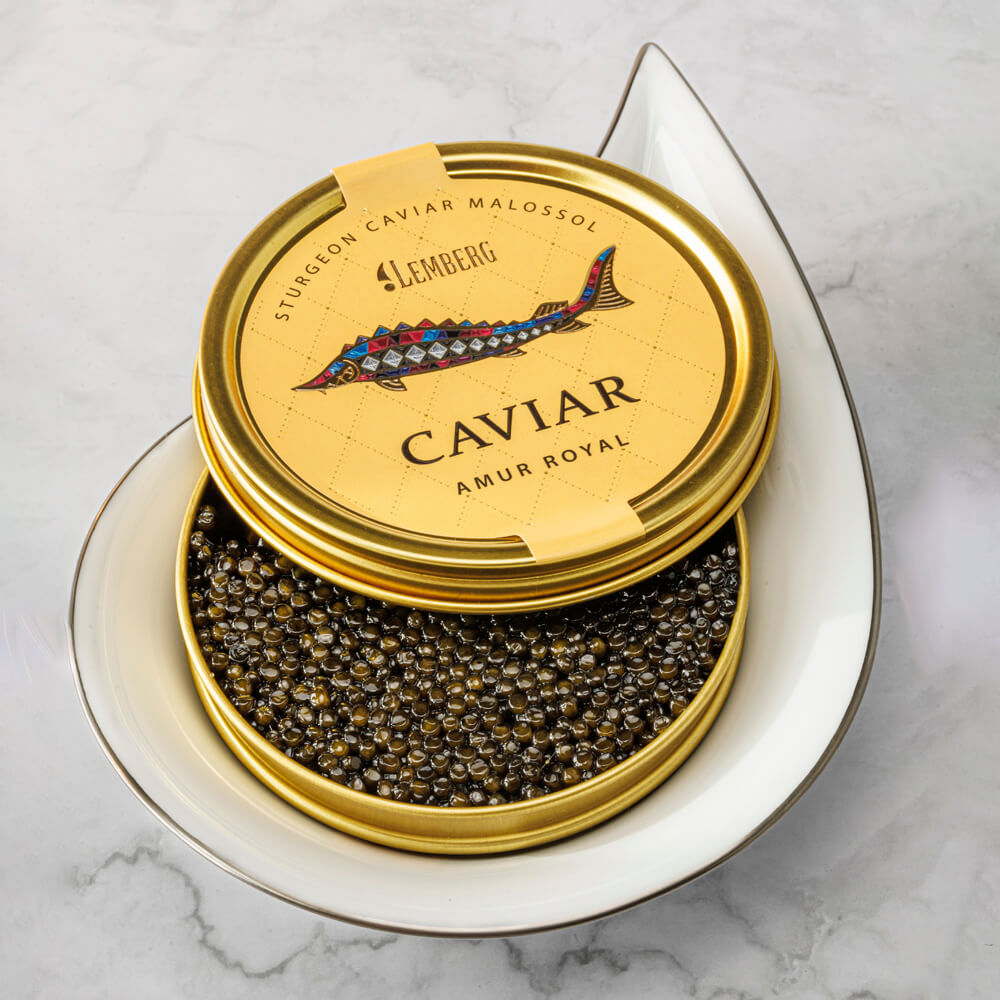 Jeseteří kaviár OSIETRA & AMUR ROYAL, 2 x 100g