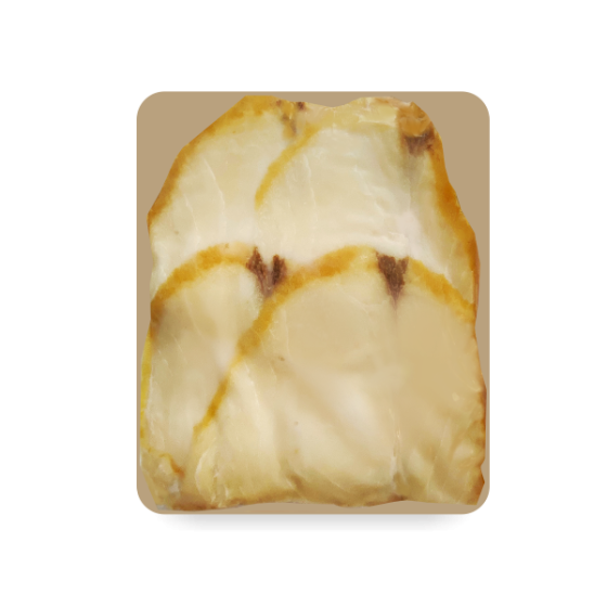 Filé z makrely máslové, uzené za studena, nakrájené na plátky, 125 g