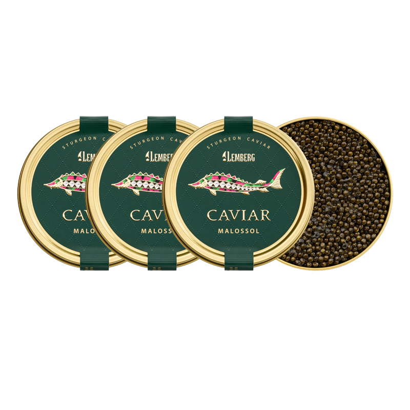 Jeseteří kaviár AMUR PRINCESS, 3 × 100 g