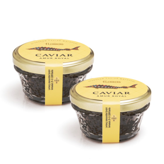 Jeseteří kaviár AMUR ROYAL, 2 x 100g