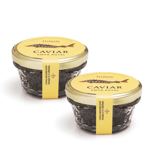 Jeseteří kaviár AMUR ROYAL, 2 x 100g