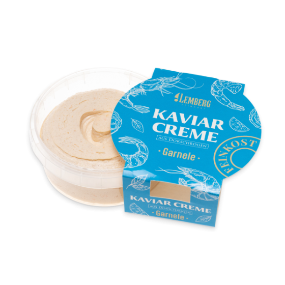 Kaviárový krém z tresčích jiker s krevetami, 150 g
