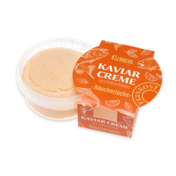 Kaviárový krém z tresčích jiker s uzeným lososem, 150 g