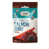 Pieces of red salmon, in teriyaki sauce, salted, dried, 42g